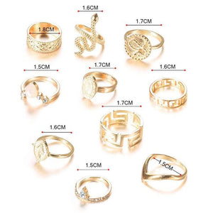 Vintage Knuckle Rings Set