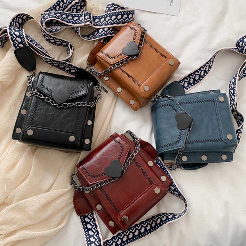 Wide Shoulder Strap Crossbody Bag