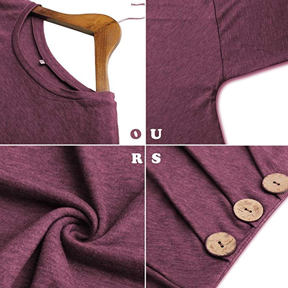 Women's Casual Long Sleeve Round Neck Shirt