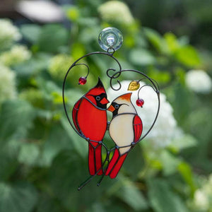 Stained Bird Window Hanging Suncatcher