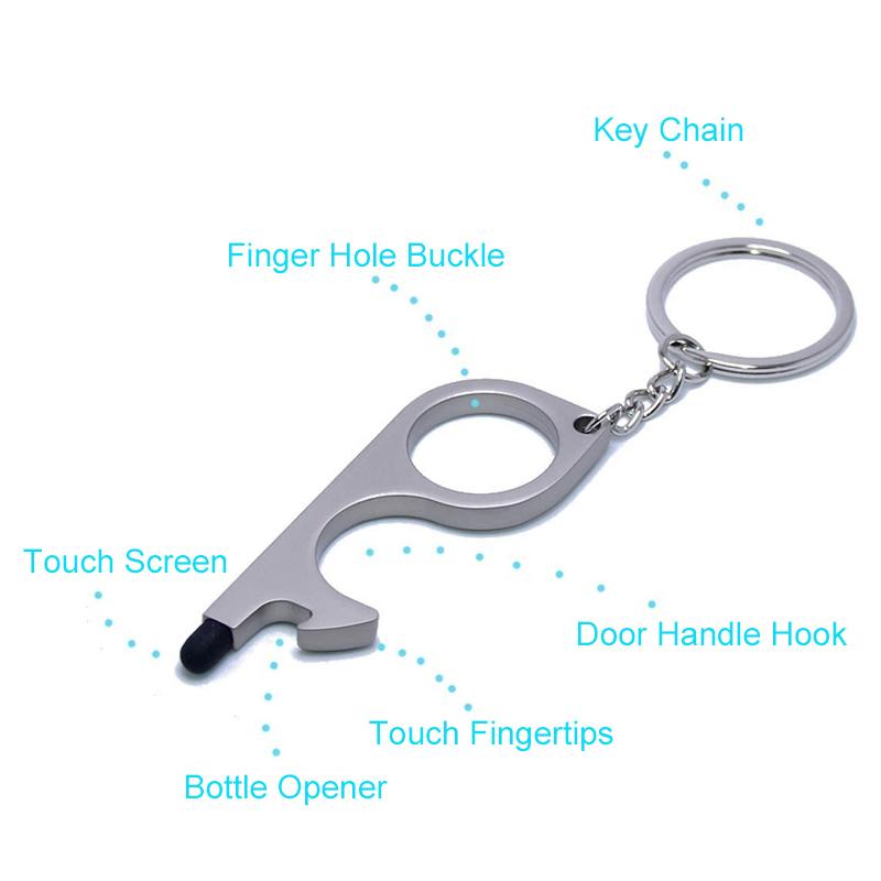 No Touch Door Opener Tools With Keychain Pendant