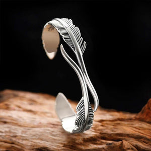 Silver Feather Bracelet