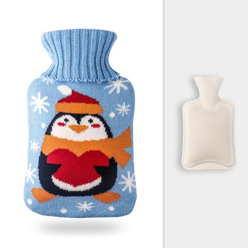 Rubber Hot Water Bottle with Knit Cover