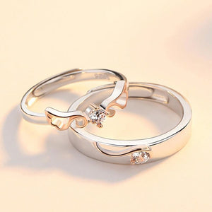 Simple Couple Silver Ring