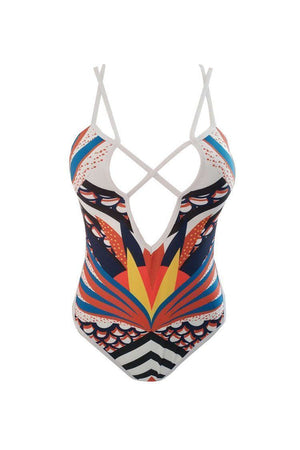 Print Cutout Monokini