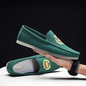 Men's Embroidered Loafers