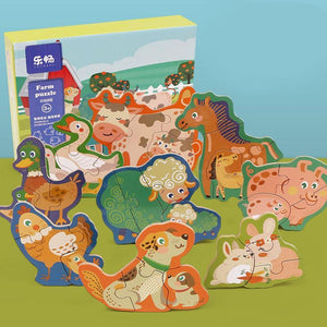 Children Education Wood Puzzle Set