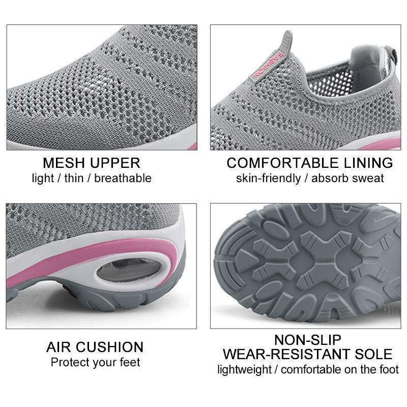 Women Breathable Mesh Slip On Sneakers