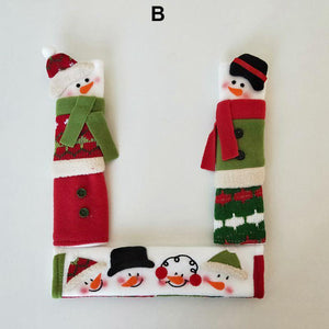 SNOWMAN KITCHEN HANDLE DOOR COVERS (SET OF 3)