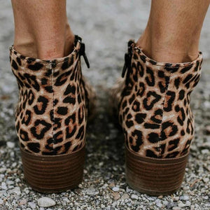 Women Fashion Zipper Booties