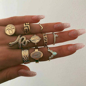 Vintage Knuckle Rings Set