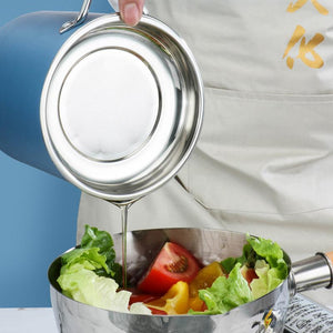 Stainless Steel Oil Strainer Storage Can