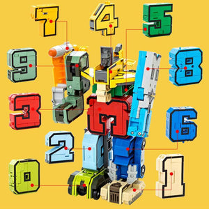 Number Learning Deformation Robot