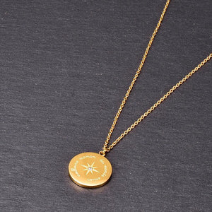 Golden Choker Pendant Necklace