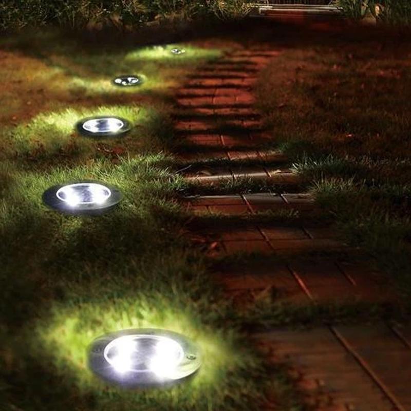 Solar Powered Floor Path LED Light