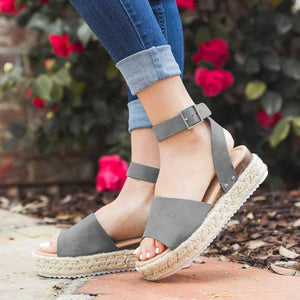 Platform Peep Toe Wedged Sandals