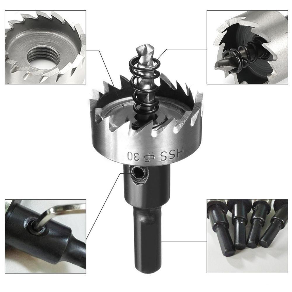 Domom 16-30MM HSS Drill Bit Hole Saw Set