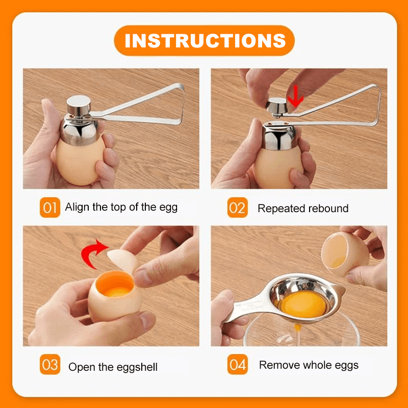 Stainless Steel Egg Shell Opener