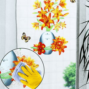 DIY Plant Vase 3D Stereo Stickers Self-Adhesive