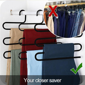 S-Shape Stainless Steel Clothes Hangers