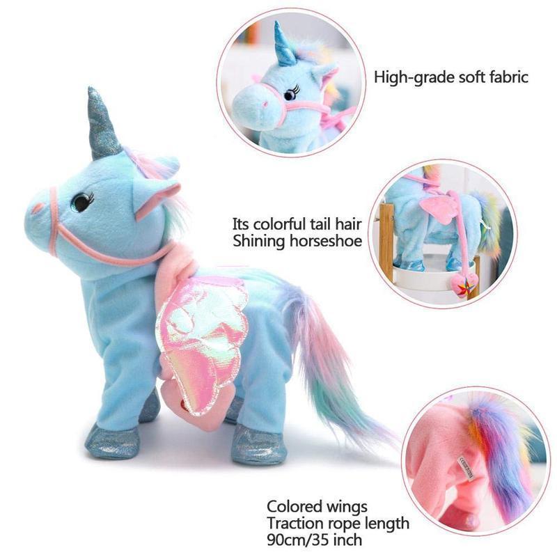 WALKING & SINGING UNICORN PLUSH TOY