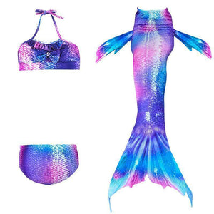 Girls Mermaid Tail Kids Swimsuit Bikini Set