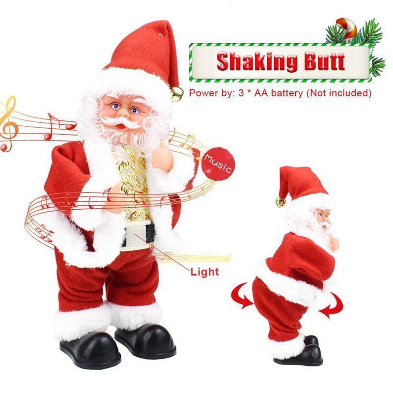 Santa Claus doll shaking the hips，Chimney Climbing Santa Claus，Santa Claus Riding An Electric Reindeer