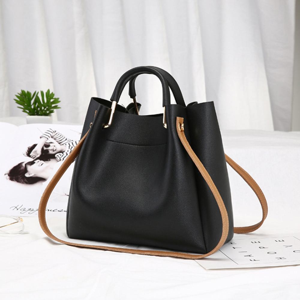 Ladies Messenger Handbag - Solid Color