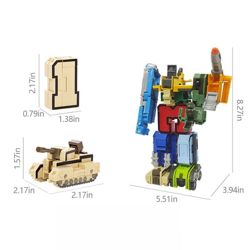 Number Learning Deformation Robot