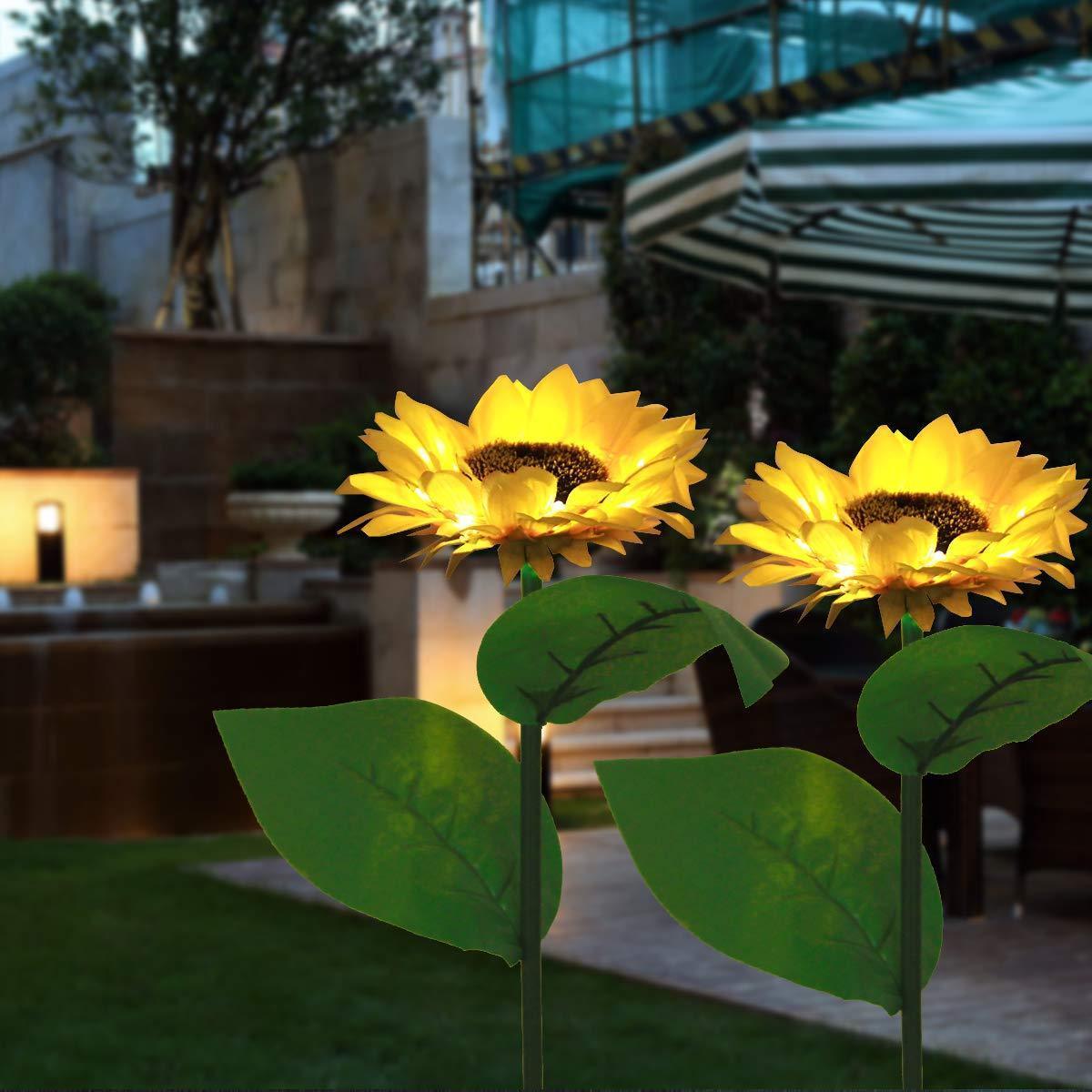 Solar Sunflower Light, 2 pcs