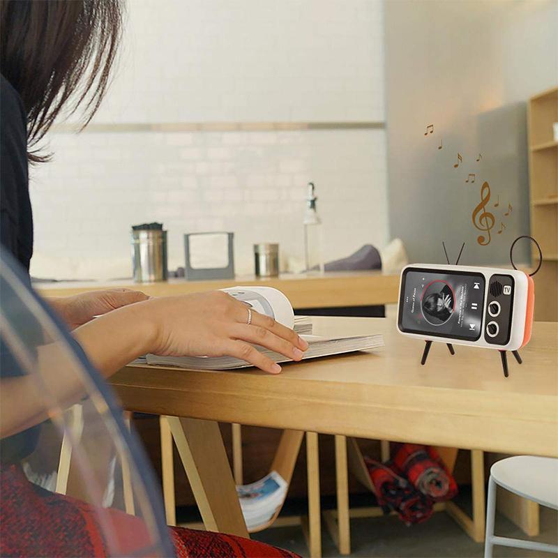 Retro TV Bluetooth Speaker+ Mobile Phone Holder