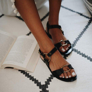 Buckle Flat Heel Sandals