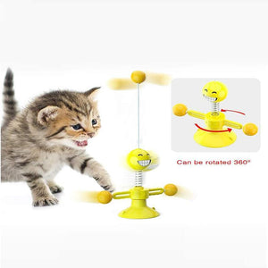 Interactive Spring Man Cat Toy