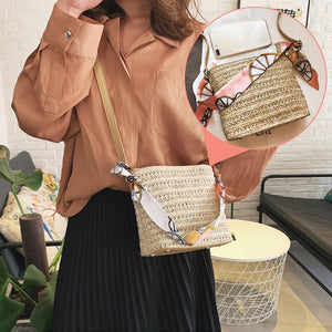 Scarf Daily Rattan Bag Shoulder Bag