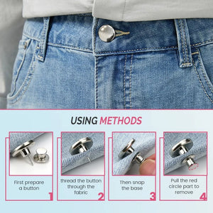 Adjustable No-Sew Jeans Button