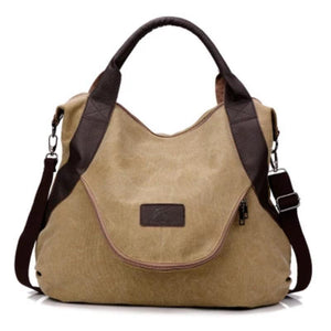 Women Large Capacity Pocket Casual Tote Handbag