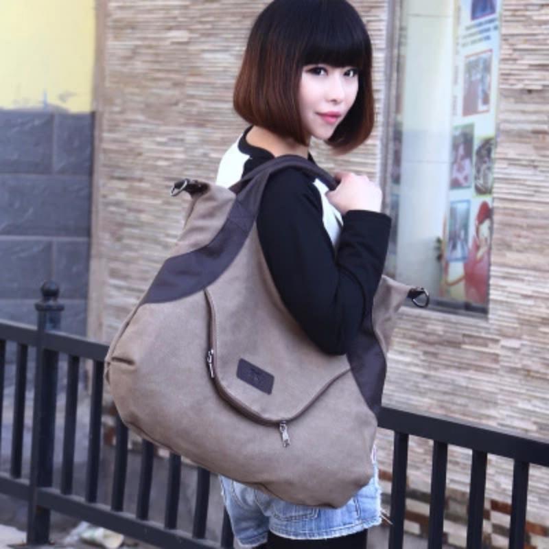 Women Large Capacity Pocket Casual Tote Handbag