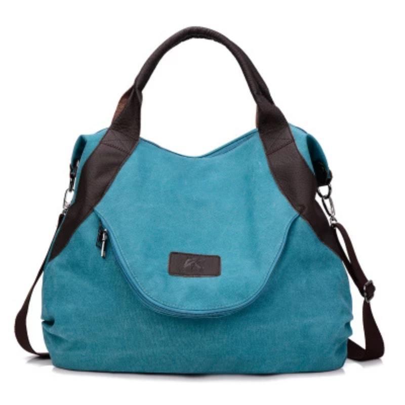 Women Large Capacity Pocket Casual Tote Handbag