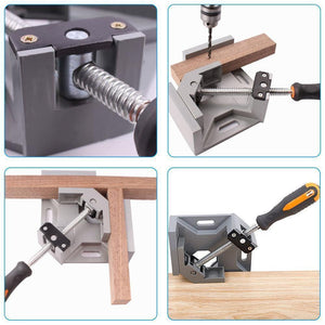 DOMOM 90 Degree Right Angle Clamp Woodworking Adjustable Bench Vise Tool