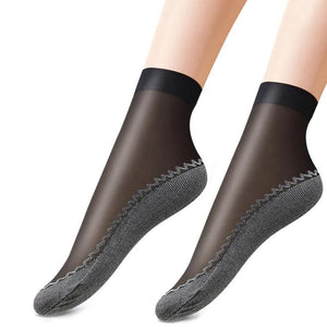 Silky Anti-Slip Cotton Socks