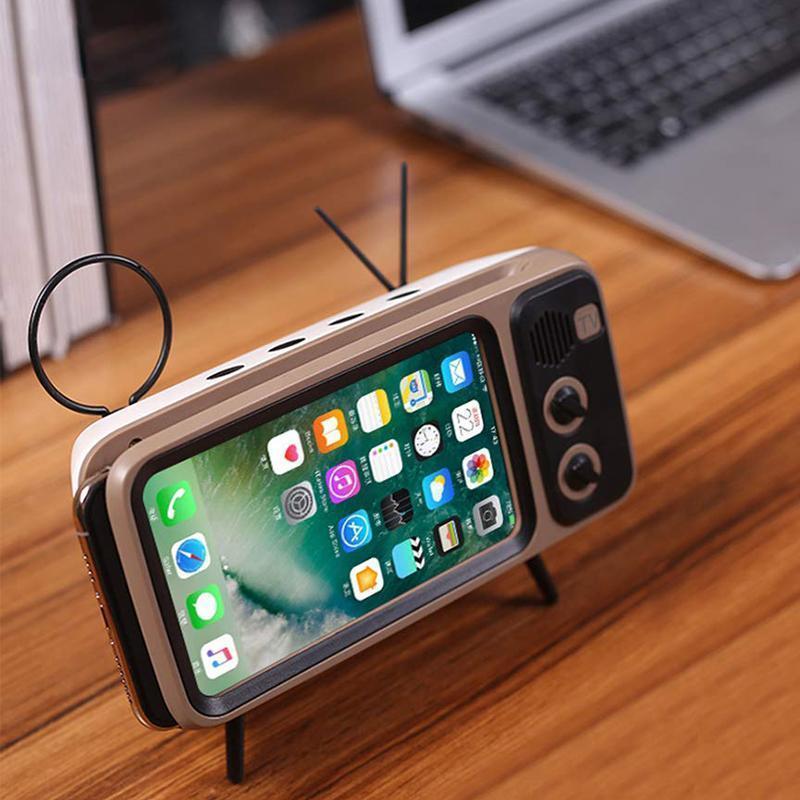 Retro TV Bluetooth Speaker+ Mobile Phone Holder