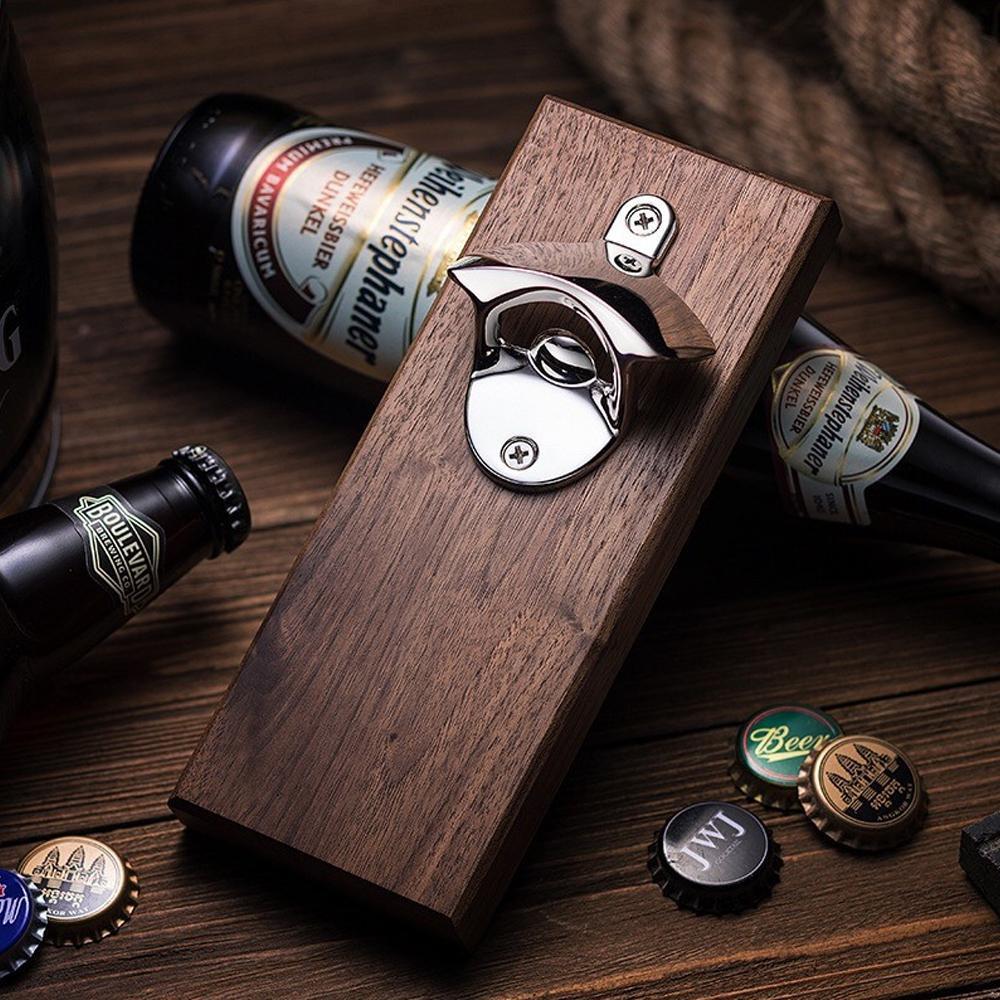 Bottle Opener and Magnetic Bottle Cap Catch