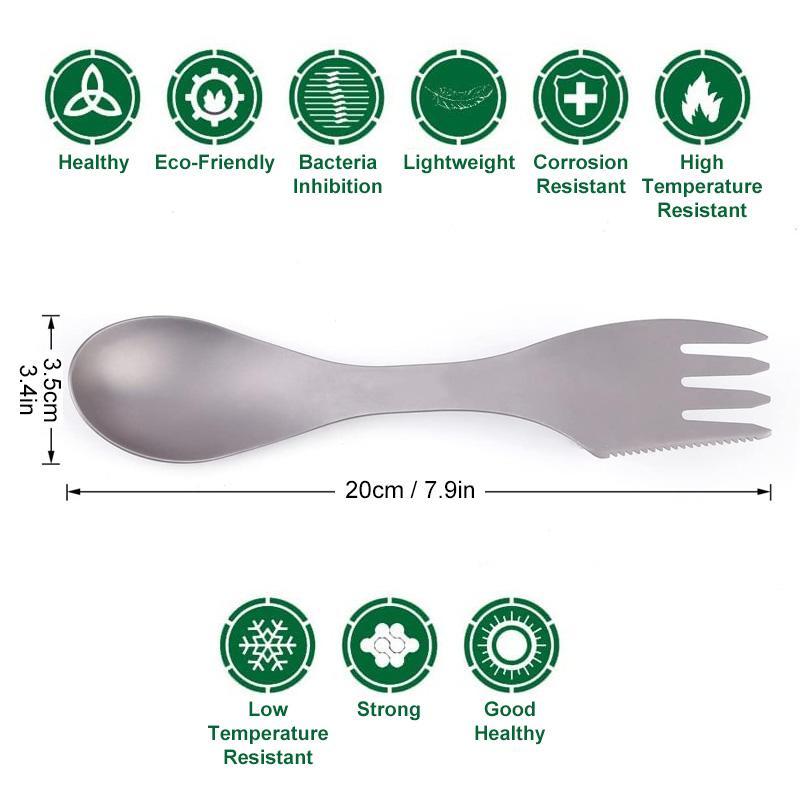 3 in 1 Spoon for Outdoor Camping