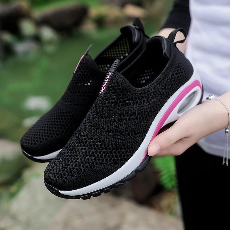 Women Breathable Mesh Slip On Sneakers