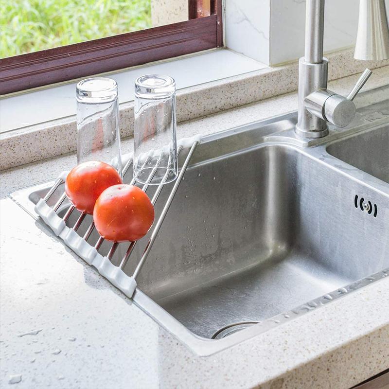 Triangle Roll Up Dish Drying Rack