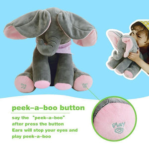 Music Plush Elephant, Hide-and-seek game Electric Toy