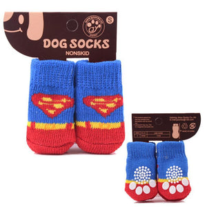 Non-slip Pet Socks with 4 straps