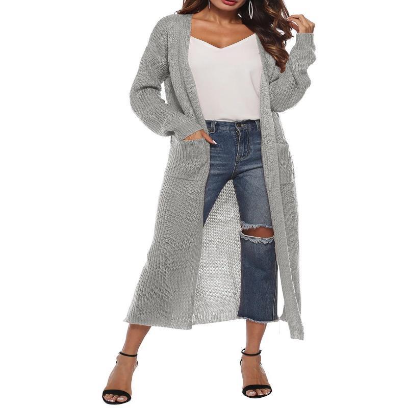 Knitted Acrylic Casual Solid Quilted Coat