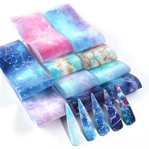 1 Second Nail Art Sticker, 10pcs/set