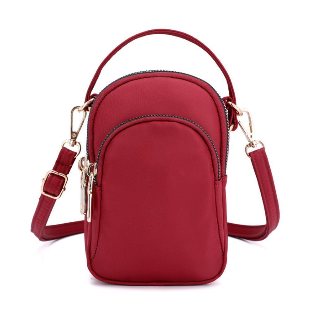 Small colored shoulder bag for women